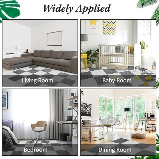 Interlocking Carpet Tiles Mat (6pc)