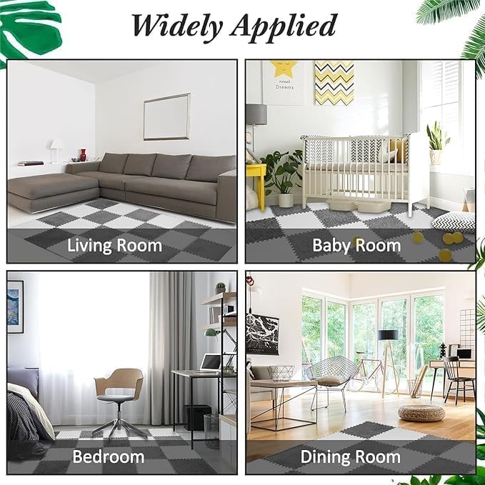 Interlocking Carpet Tiles Mat (6pc)