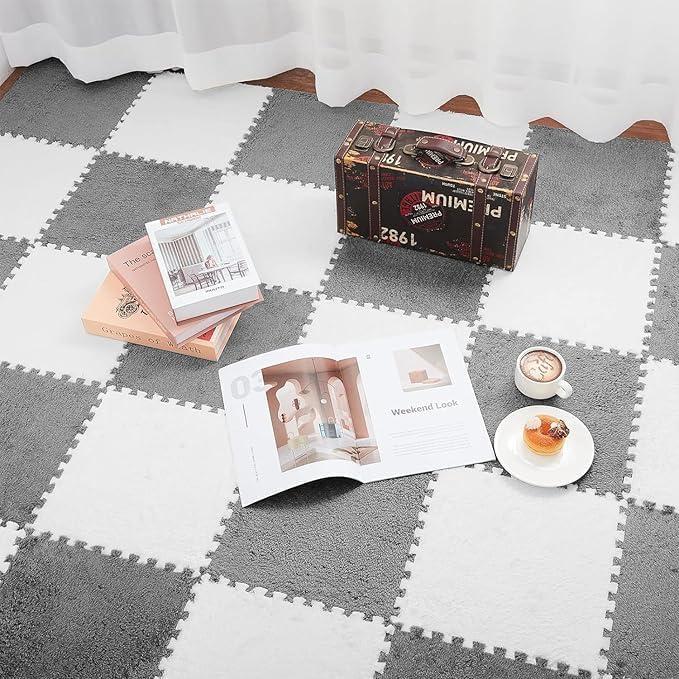 Interlocking Carpet Tiles Mat (6pc)